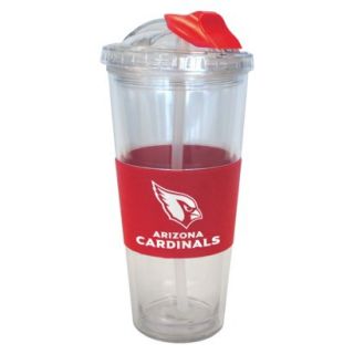 Boelter Brands NFL 2 Pack Arizona Cardinals No Spill Tumbler with Straw   22 oz