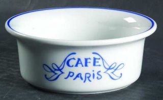 Bernardaud Cafe Paris Blue Ramekin, Fine China Dinnerware   Residence,Blue Decor