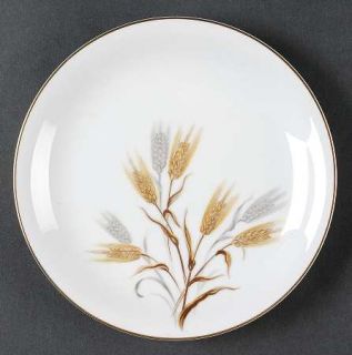 Noritake Wheaton Salad Plate, Fine China Dinnerware   Gold & Silver Wheat