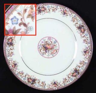 Noritake Harvesting Dinner Plate, Fine China Dinnerware   Fruit And Flowers Rim
