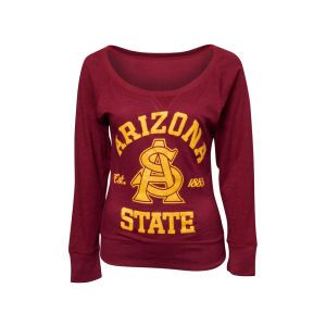 Arizona State Sun Devils NCAA Ladies Veruca Long Sleeve Boat Neck T Shirt