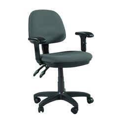 Martin Feng Shui Desk Height Chair In Grey (GreyMaterials Plastic, steel, wood, cloth, foamDimensions 40 inches high x 23 inches wide x 24 inches deep Weight capacity 275 poundsSeat Size 18 inches wide X 17 inches deepBack Size 15 inches wide X 16 in