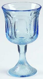 Fostoria Woodland Blue Wine Glass   Stem #2921, Blue,   Heavy Pressed