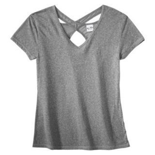 C9 by Champion Womens Open Back Yoga Layering Top   Brimstone Grey XS