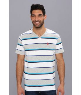 U.S. Polo Assn S/S V Neck T 2N Mens T Shirt (Gray)