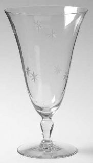 Glastonbury   Lotus Morning Star Clear Iced Tea   Stem #333, Cut Star Design On