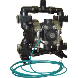 Sandpiper Air Operated Double Diaphragm Pump   1/4in. Inlet, 4 GPM, Acetal/PTFE,