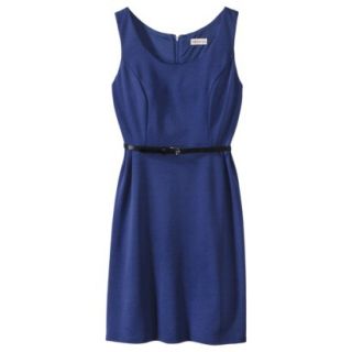 Merona Womens Ponte Sleeveless Fit and Flare Dress   Waterloo Blue   S