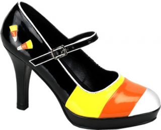 Womens Funtasma Contessa 55   Black/Yellow/Orange/White Patent Casual Shoes