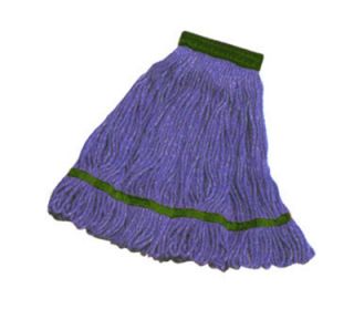 Carlisle Wet Mop Head   4 Ply, Synthetic/Cotton Yarn, Green/Blue