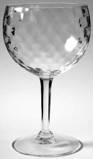 Judel Diamond Optic Revised Wine Glass   Clear, Optic, Rounded Base, No Trim