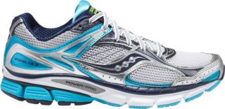 Womens Saucony Stabil CS3   White/Blue/Navy Running Shoes