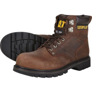 CAT 6In. 2nd Shift Steel Toe Boot   Dark Brown, Size 8 Wide, Model# P89586