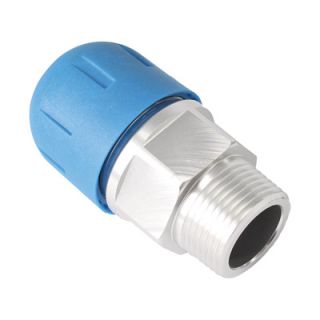 RapidAir FastPipe Threaded Adapter Fitting   1in. Fastpipe x 1in. male NPT,
