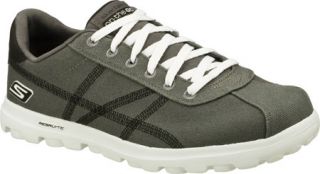 Mens Skechers On the GO Prevail   Gray Canvas Shoes