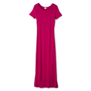 Merona Womens Knit T Shirt Maxi Dress   Established Pink   XXL