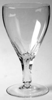 Royal Leerdam   Netherland Capriole Water Goblet   Panel Cuts On Bowl & Stem