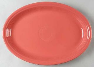 Homer Laughlin  Fiesta Flamingo (Newer) 19 Oval Serving Platter, Fine China Din