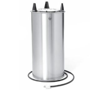 Piper Products Drop In Heated Dish Dispenser, 5.12 in, Self Elevating Tube, Stainless, 220/V1