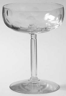 Fostoria Mardi Gras Champagne/Tall Sherbet   Stem #6011, Cut #765,Gray Cut Dot D