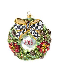 MacKenzie Childs 2013 Pine Cone Wreath Ornament   No Color