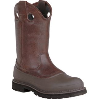 Georgia 11in. Muddog Pull On Steel Toe Comfort Core Work Boot   Brown, Size 8,