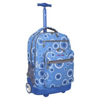 J World Sundance Rolling Backpack with Laptop Sleeve  Blue Target