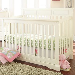 Rockland Hartford Flat Top Crib   Antique White