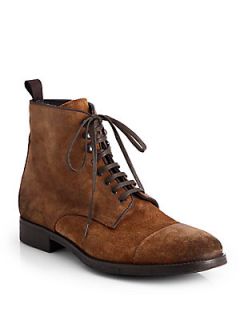 To Boot New York Stallworth Suede Lace Up Boots   Brown