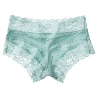 Gilligan & OMalley Womens Micro With Lace Trim Boyshort   Cool Water M