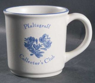 Pfaltzgraff Yorktowne (Usa) 1989 Collector Mug, Fine China Dinnerware   Blue Flo