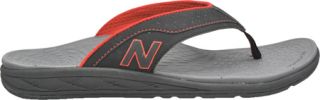 Mens New Balance Revitalign Conquest Thong   Black/Red Thong Sandals