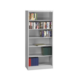 Tennsco Six Shelf Welded Bookcase BC18 84 Color Light Grey
