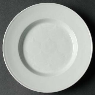 Dansk Cloves Bread & Butter Plate, Fine China Dinnerware   All White, Embossed C