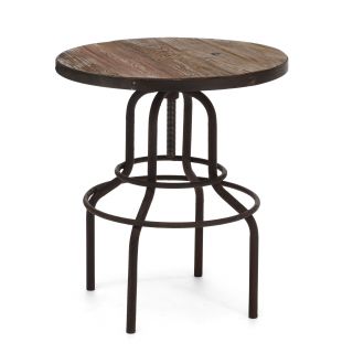 Twin Peaks Distressed Natural Bar Table