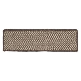 Colonial Mills HD36A008X028S Natural Wool Houndstooth Braided Rug   Espresso  