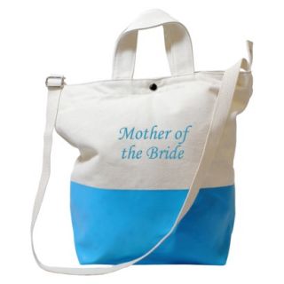 Aqua Color Dipped Mother of the Bride Tote