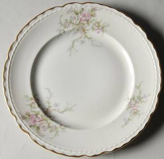 Royal Chatham Rya8 Salad Plate, Fine China Dinnerware   Embossed,Pink/Lavender/W