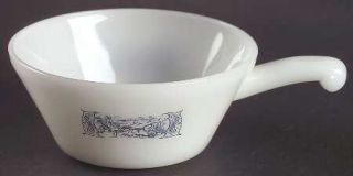 Royal (USA) Currier & Ives Blue Handled Ovenware Chili Bowl, Fine China Dinnerwa