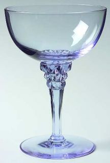 Tiffin Franciscan Twilight Blue (Non Optic) Champagne/Tall Sherbet   Stem #17507