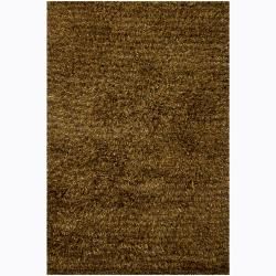 Handwoven Black/brown Mandara Shag Rug (5 X 76) (BlackPattern Shag Tip We recommend the use of a  non skid pad to keep the rug in place on smooth surfaces. All rug sizes are approximate. Due to the difference of monitor colors, some rug colors may vary 
