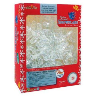 Battery Operated Snowflakes   White (16)