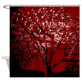  Red Tint Tree Shower Curtain  Use code FREECART at Checkout