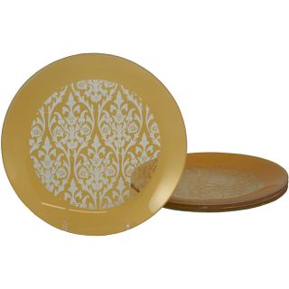 Tango Gold Damask Dinner Plate (set Of 4) (GoldNumber of Pieces Four (4)Dimensions 8 inches in diameter x 1 inch deepCare instruction Dishwasher safe )