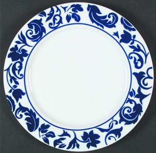 Sasaki China Damask Blue Dinner Plate, Fine China Dinnerware   Kitchen, Blue Flo