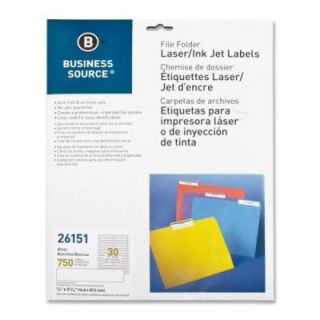 Business Source Permanent Laser/Inkjet Filing Label
