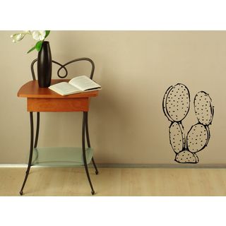 Beautiful Cactus Vinyl Wall Decal (Glossy blackEasy to applyDimensions 25 inches wide x 35 inches long )