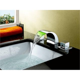 Sumerain Led Thermal Chrome Bathroom Sink Faucet
