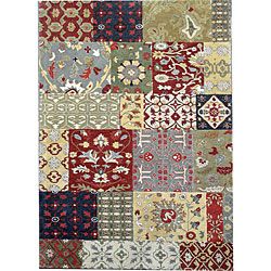 Hand tufted Motif Oriental Wool Rug (8 X 11)