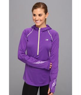 New Balance Impact Hoodie Womens Sweatshirt (Purple)